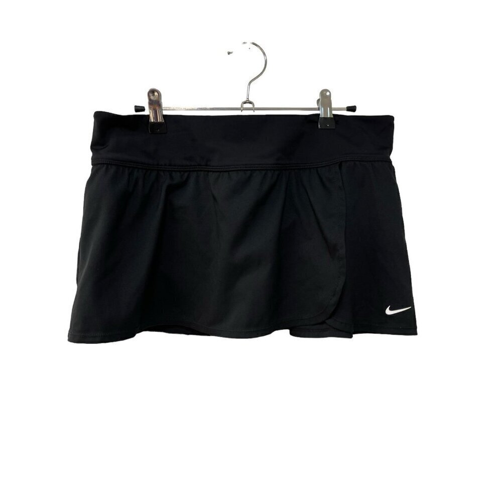 Nike Swim Skirt Bikini Activewear Elastic Waist  Women’s Size Large Black